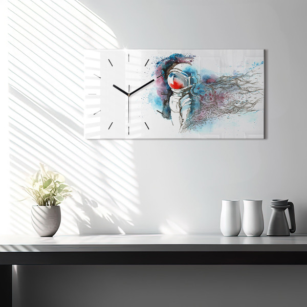 Vízszintes üvegóra Űrhajós absztrakció