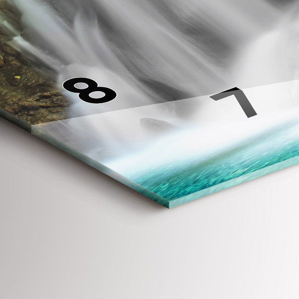 Vízszintes üvegóra Vízesés Thaiföldön