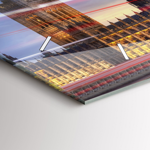 Vízszintes üvegóra Vörös londoni busz