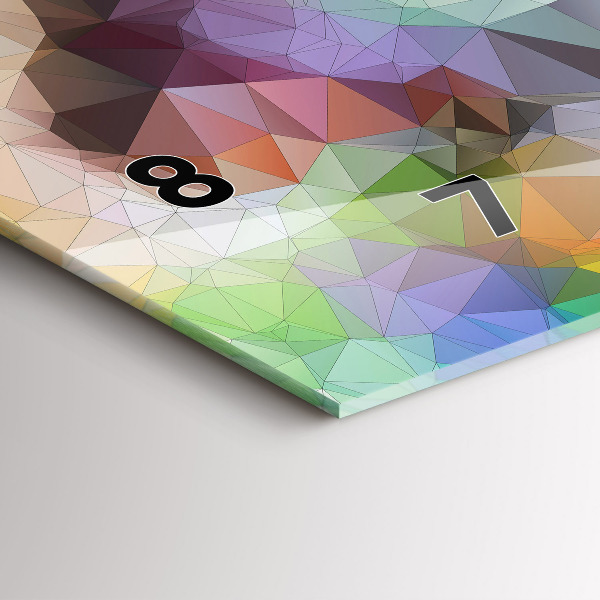 Vízszintes üvegóra Színes emberi szem