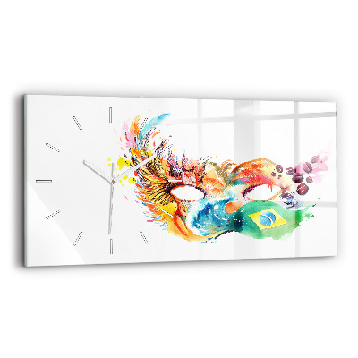 Vízszintes üvegóra Kultúra - brazil zászló