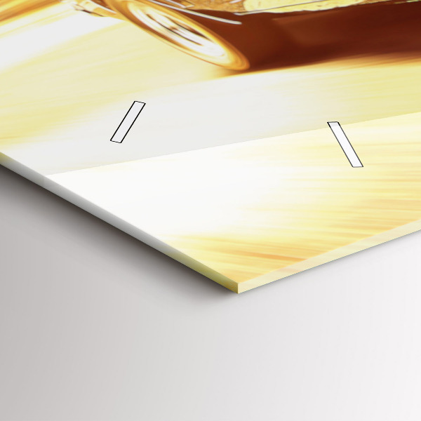 Vízszintes üvegóra Klasszikus régi autó