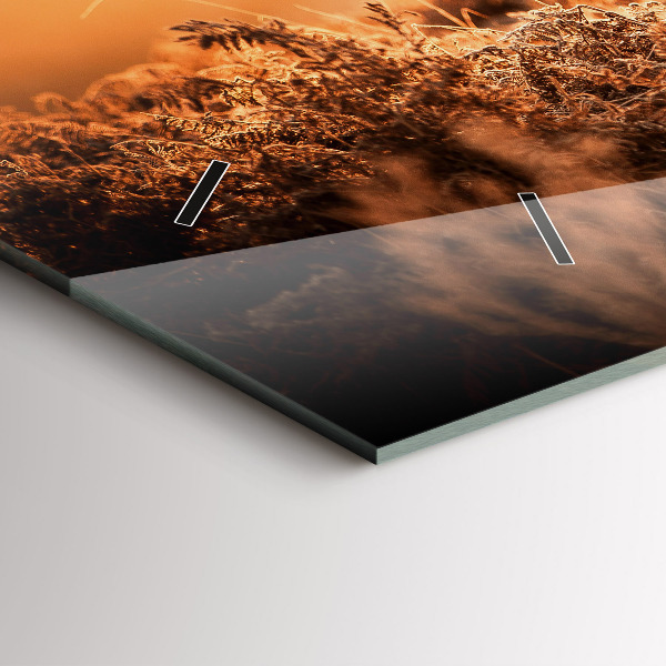 Vízszintes üvegóra Szarvas napkeltekor