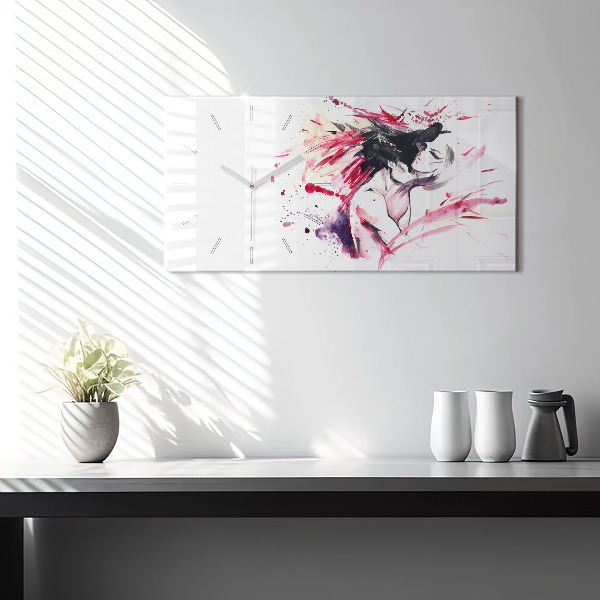 Vízszintes üvegóra Szerelmesek absztrakció