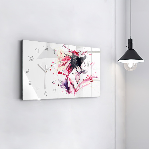 Vízszintes üvegóra Szerelmesek absztrakció