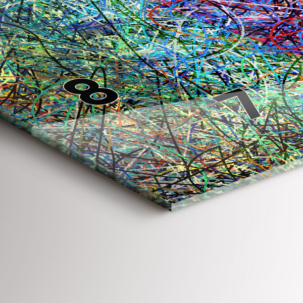 Vízszintes üvegóra Absztrakció – érzelmek