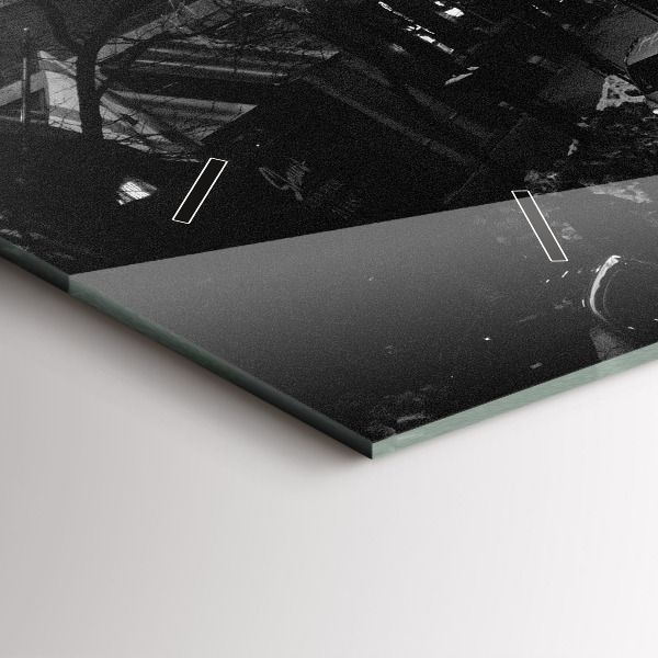 Vízszintes üvegóra Chicago City Streets