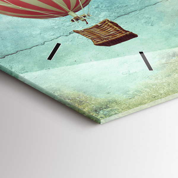 Vízszintes üvegóra Léggömbök