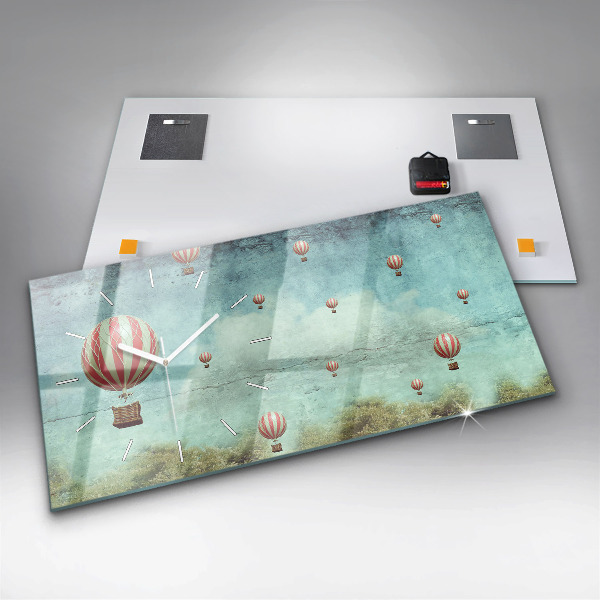 Vízszintes üvegóra Léggömbök