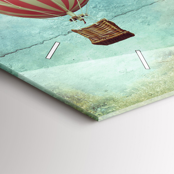 Vízszintes üvegóra Léggömbök