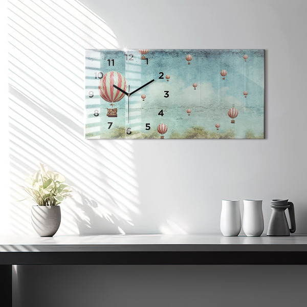 Vízszintes üvegóra Léggömbök