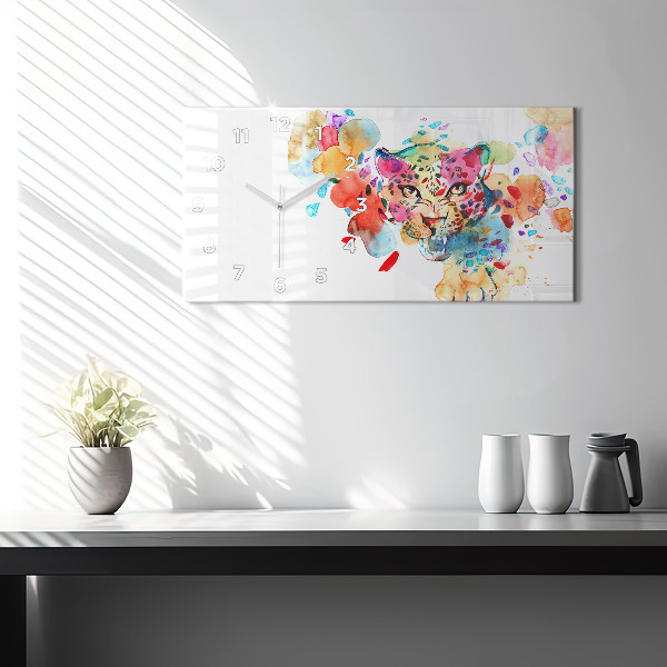 Vízszintes üvegóra Absztrakt vadmacska