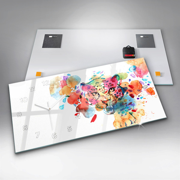 Vízszintes üvegóra Absztrakt vadmacska