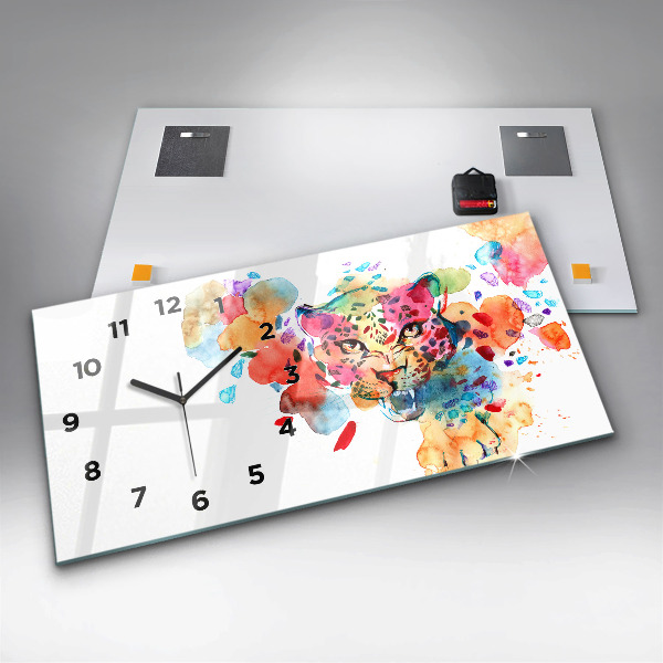 Vízszintes üvegóra Absztrakt vadmacska