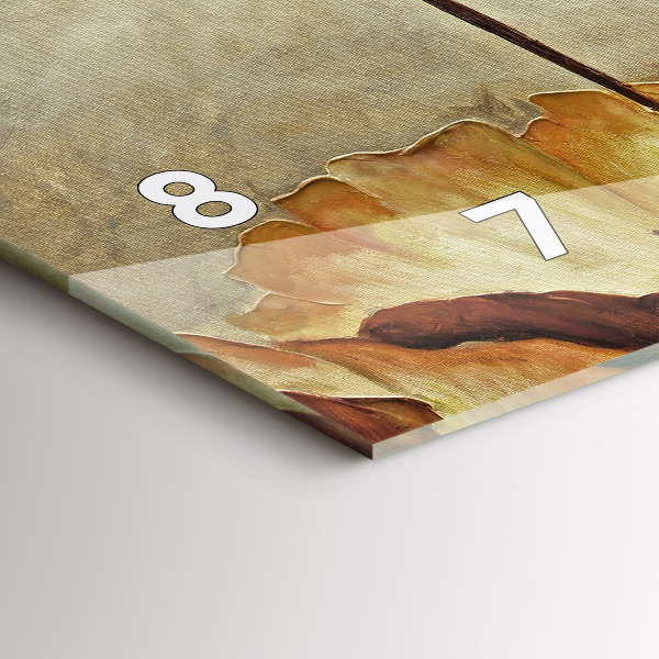 Vízszintes üvegóra Festett mák