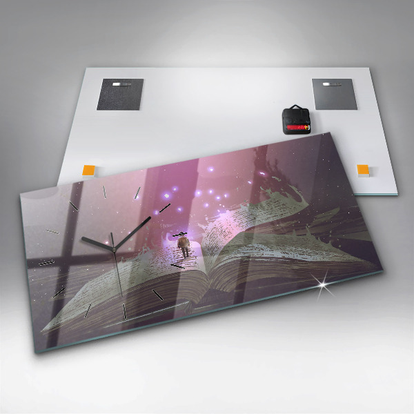 Vízszintes üvegóra Absztrakciós könyv