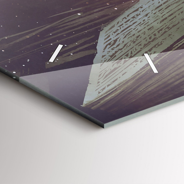 Vízszintes üvegóra Absztrakciós könyv