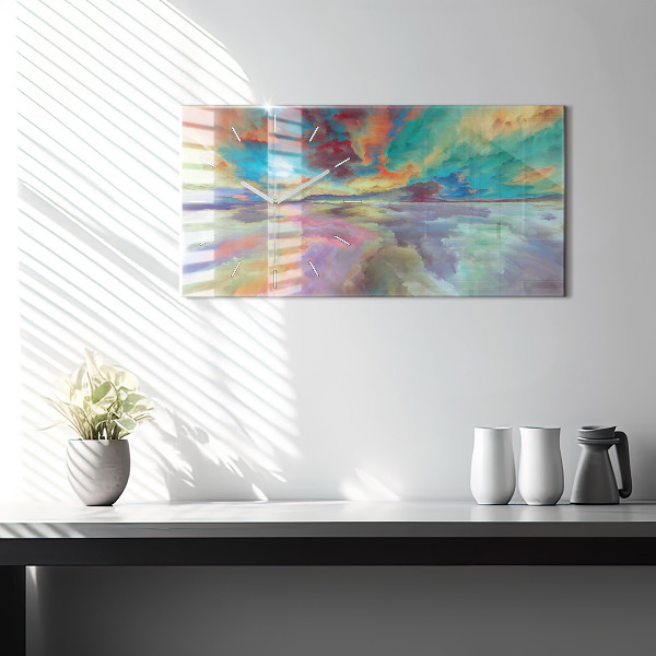 Vízszintes üvegóra Absztrakt táj