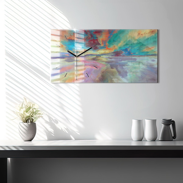 Vízszintes üvegóra Absztrakt táj