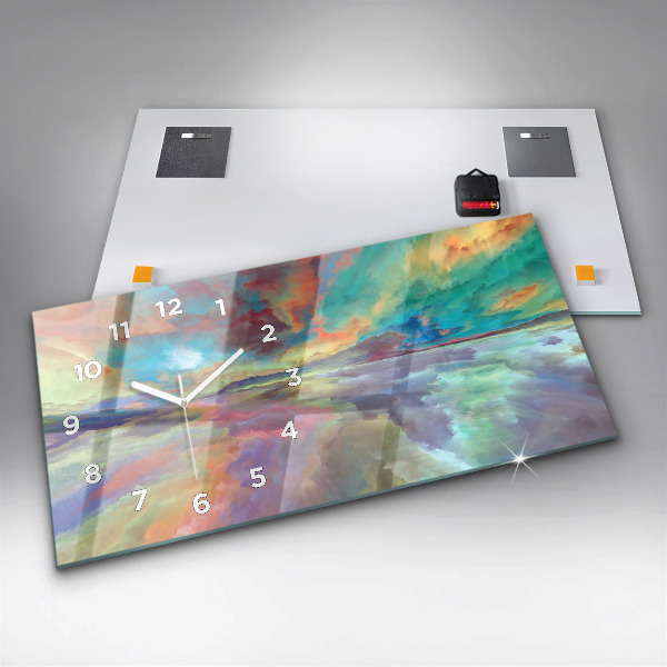 Vízszintes üvegóra Absztrakt táj