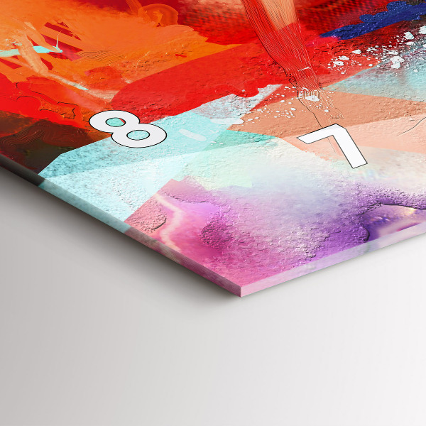 Vízszintes üvegóra Fűszerek sorai