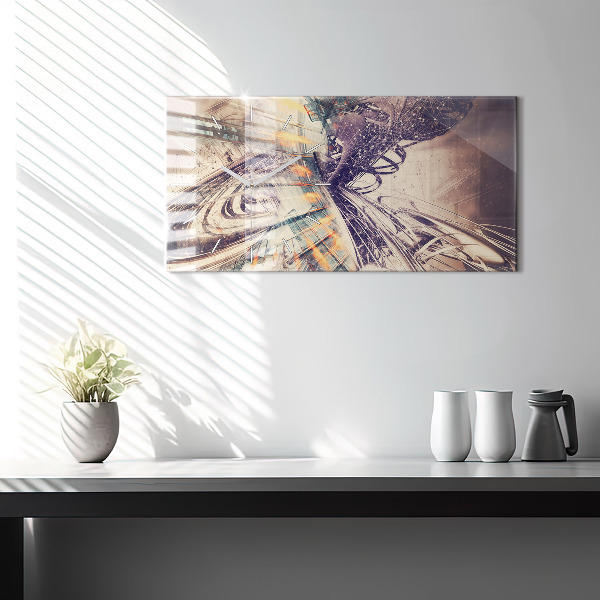 Vízszintes üvegóra Absztrakt mechanizmus