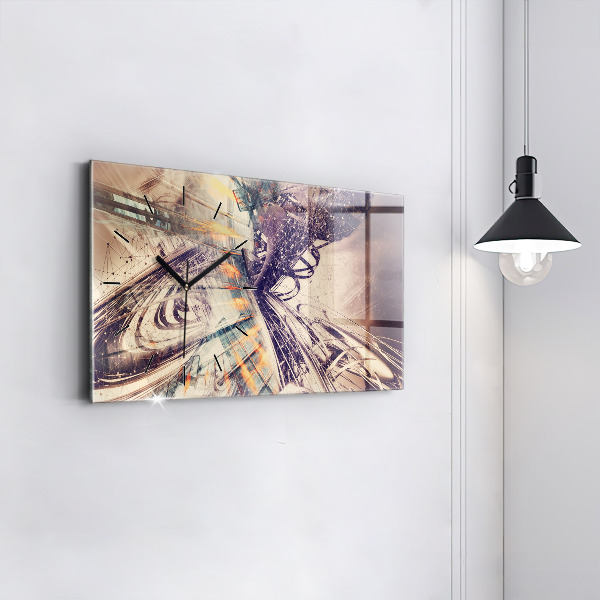 Vízszintes üvegóra Absztrakt mechanizmus