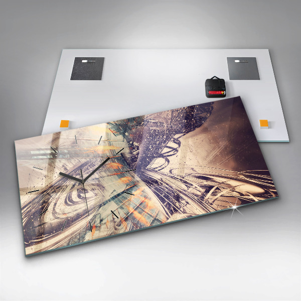 Vízszintes üvegóra Absztrakt mechanizmus