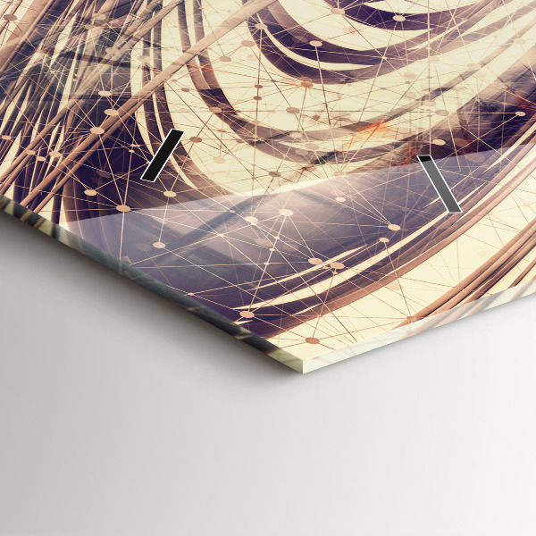 Vízszintes üvegóra Absztrakt mechanizmus