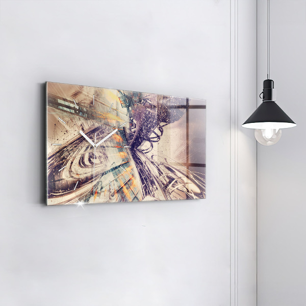 Vízszintes üvegóra Absztrakt mechanizmus