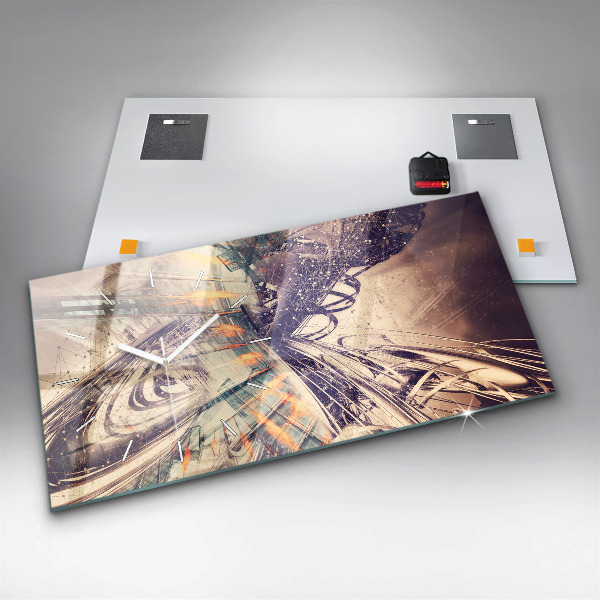 Vízszintes üvegóra Absztrakt mechanizmus