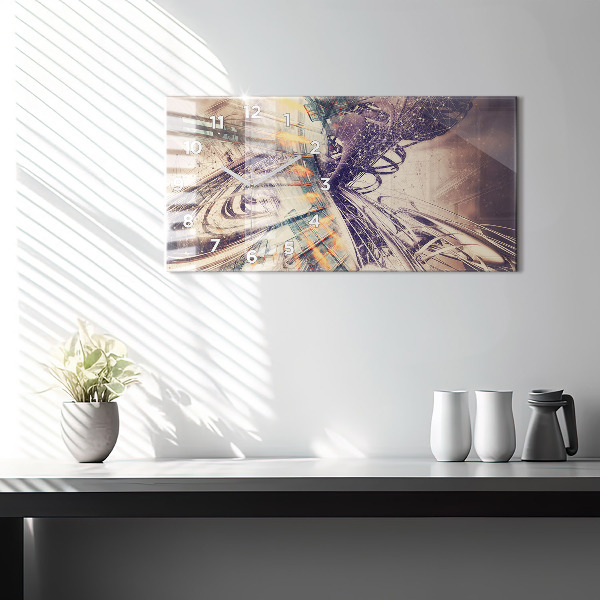 Vízszintes üvegóra Absztrakt mechanizmus