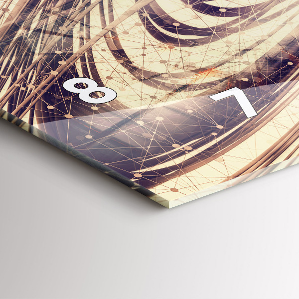 Vízszintes üvegóra Absztrakt mechanizmus