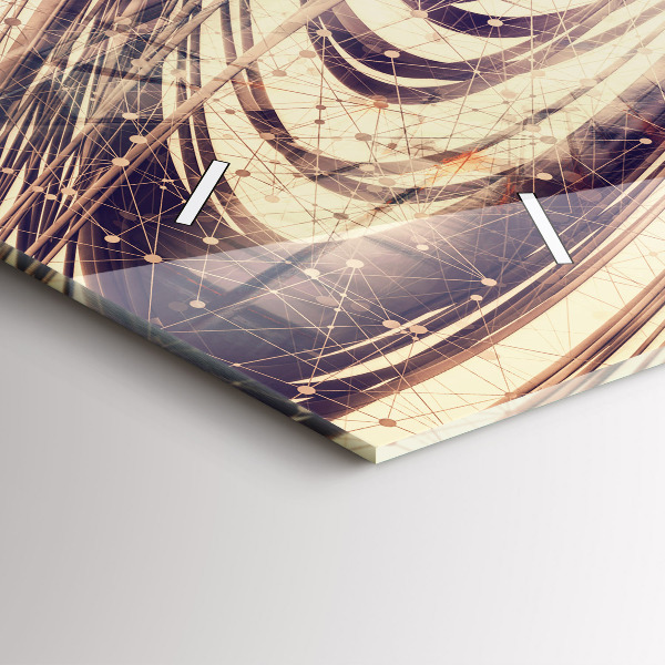 Vízszintes üvegóra Absztrakt mechanizmus