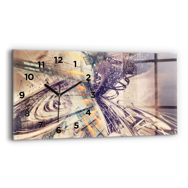 Vízszintes üvegóra Absztrakt mechanizmus