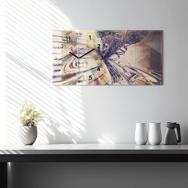 Vízszintes üvegóra Absztrakt mechanizmus