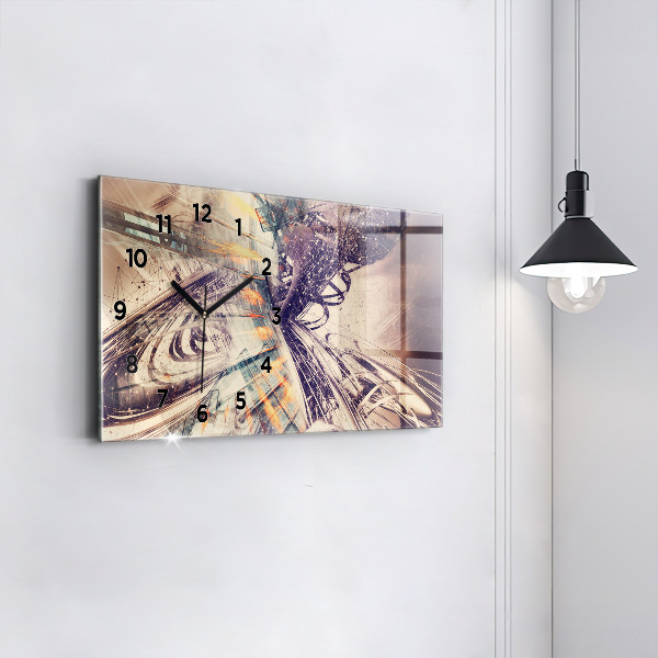 Vízszintes üvegóra Absztrakt mechanizmus