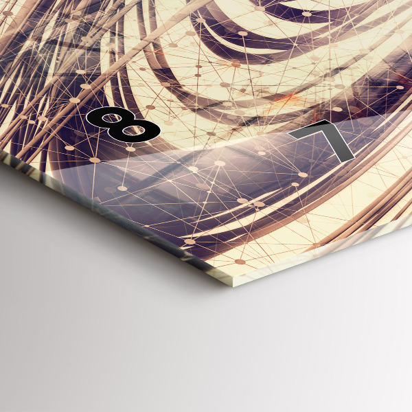 Vízszintes üvegóra Absztrakt mechanizmus