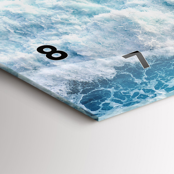 Vízszintes üvegóra Hullámok tenger