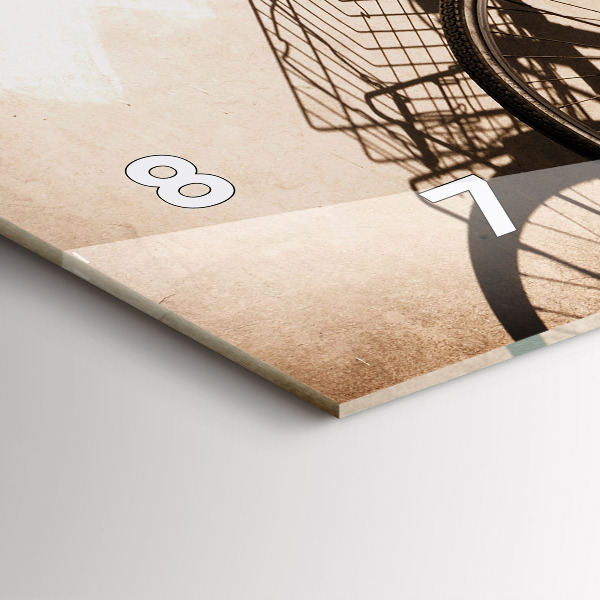 Vízszintes üvegóra Olasz bicikli