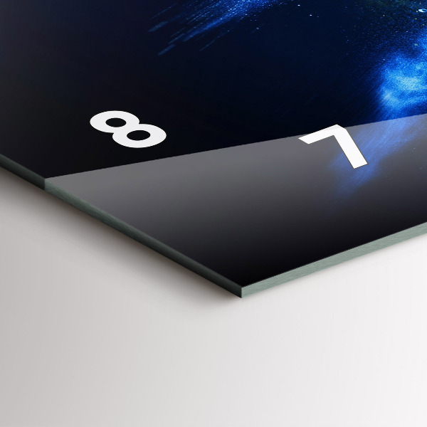 Vízszintes üvegóra Színes papagáj