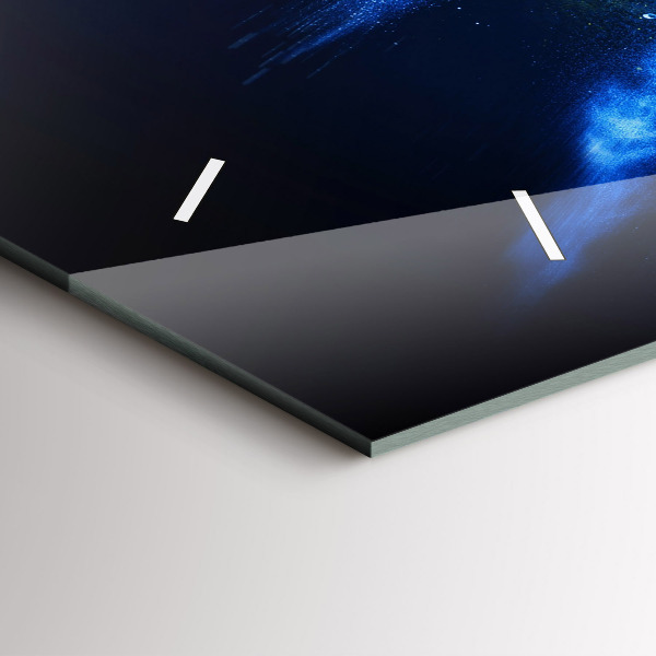 Vízszintes üvegóra Színes papagáj