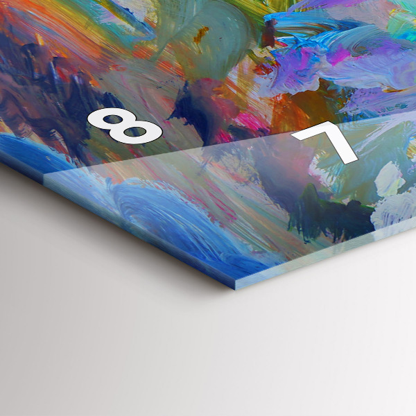 Vízszintes üvegóra Festett balerina