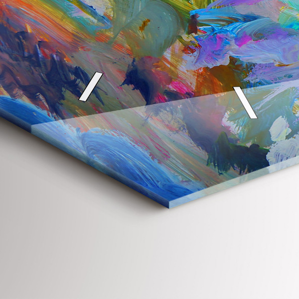 Vízszintes üvegóra Festett balerina