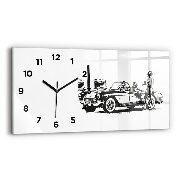 Vízszintes üvegóra Retro Illusztráció