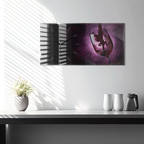 Vízszintes üvegóra Borospohár