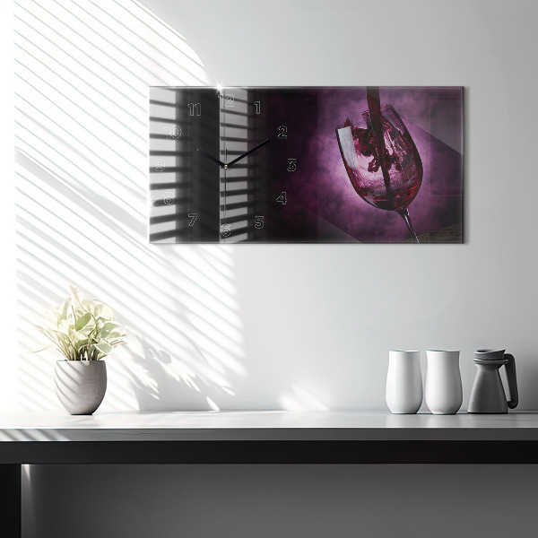 Vízszintes üvegóra Borospohár