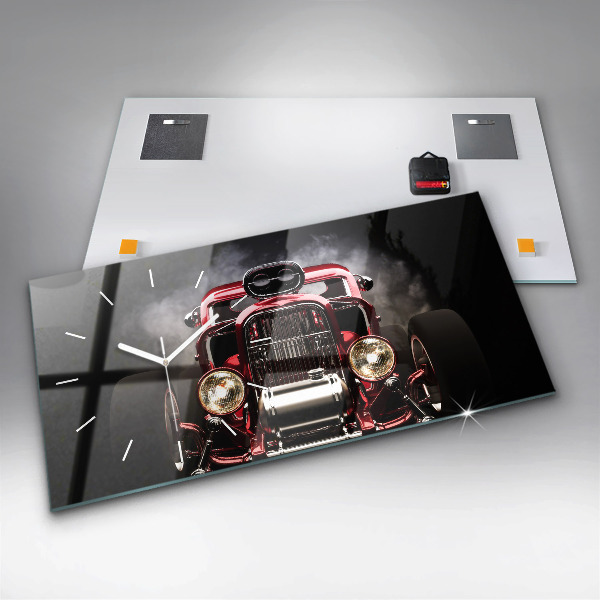 Vízszintes üvegóra Régi veterán autó