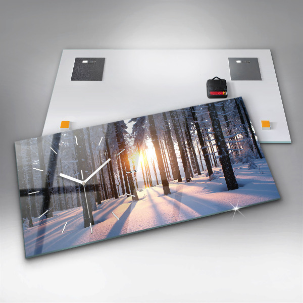 Vízszintes üvegóra Sunset Forest