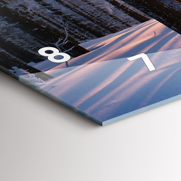 Vízszintes üvegóra Sunset Forest